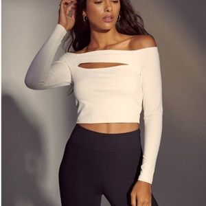 NWT A&F Off-The-Shoulder Cutout Top
